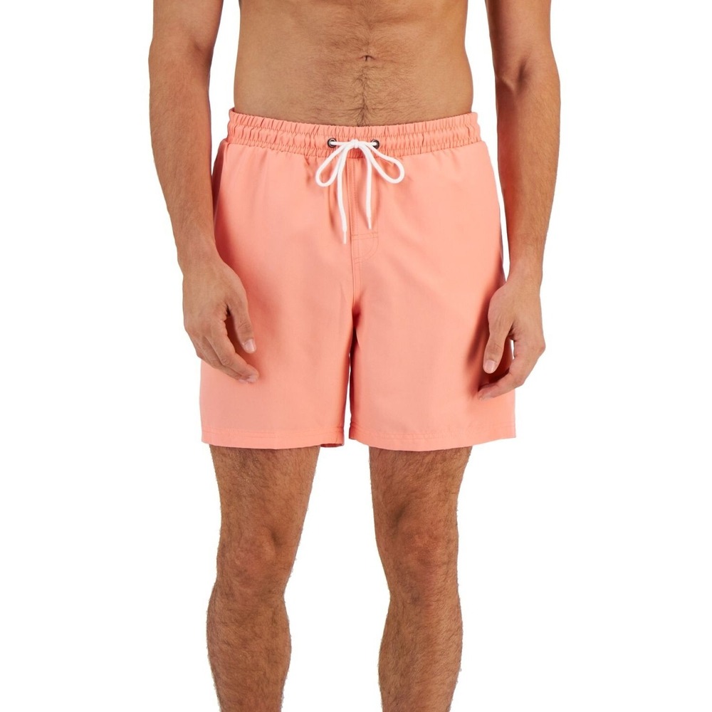 Club Room Men's Quick-Dry Performance‎ 7" Swim Trunks, Sierra Sunrise, XXL, NWT